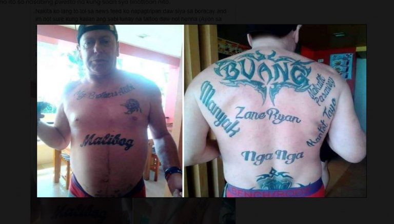 Pinoy tattoo artist inks American man with inappropriate Tagalog words