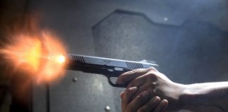 Police officer shoots ECQ violator in the foot