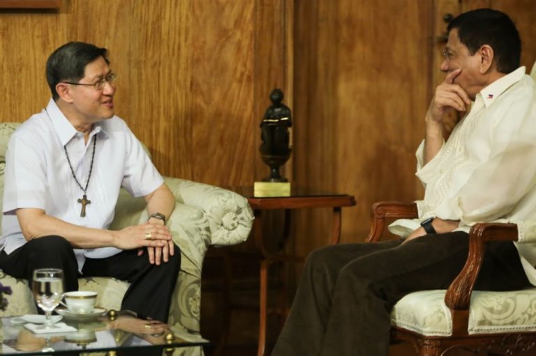 President Rodrigo R. Duterte meets with Luis Antonio Cardinal Tagle