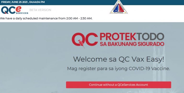 Quezon City launches new vaccine registration portal