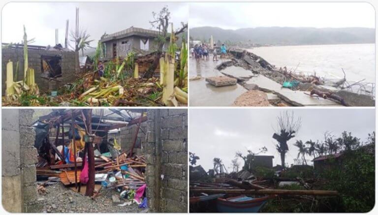 Rolly destroys roads, houses in Catanduanes