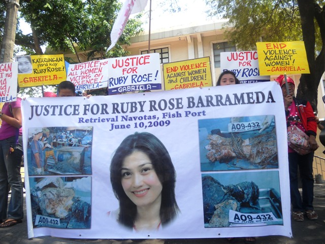 Ruby Rose Barrameda murdered, stuffed in a drum court junks cases against suspects