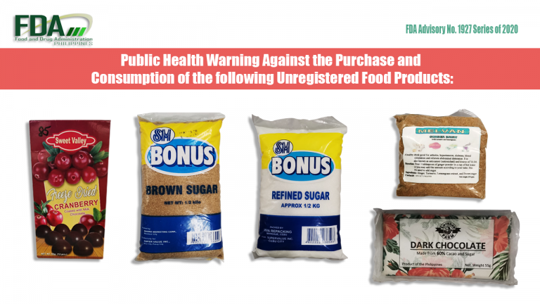 SM Bonus sugar not registered with FDA