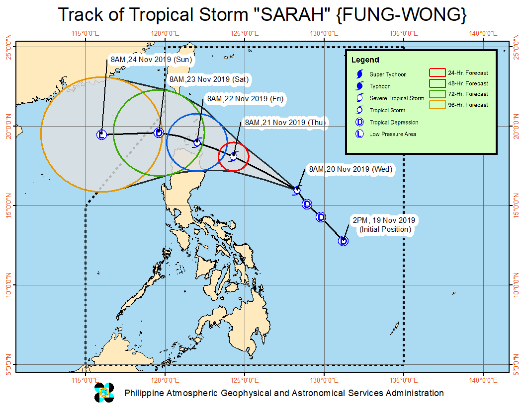 Sarah Intensifies To Tropical Storm, Ramon Weakens To Tropical ...