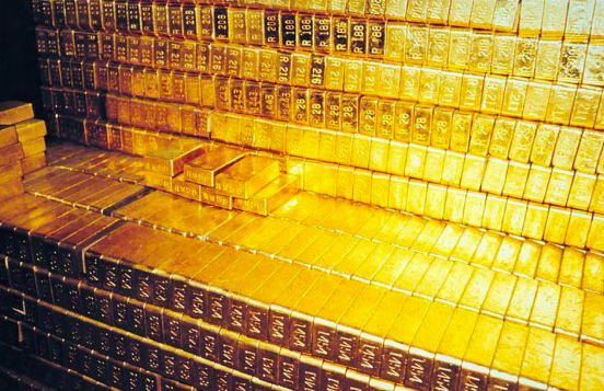 File photo of gold bars - Yamashita Treasure