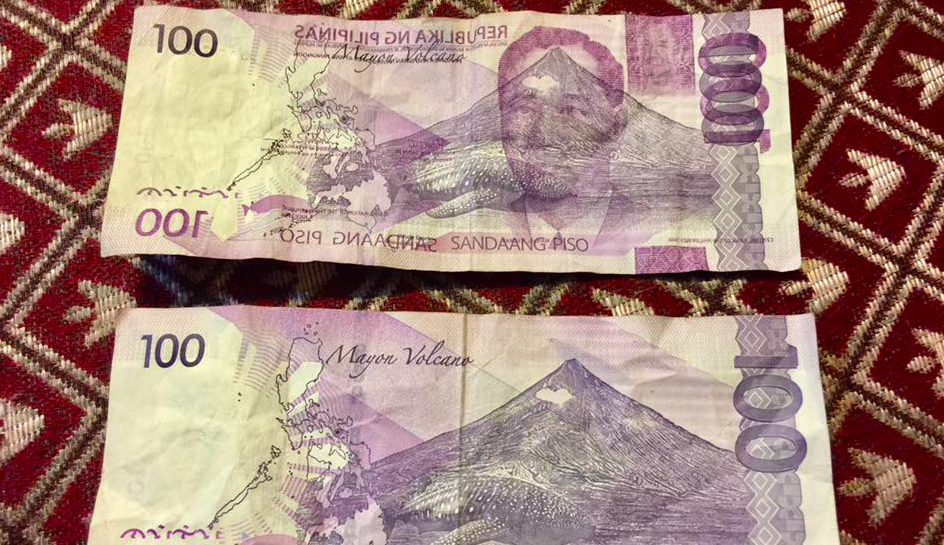 100-peso bills