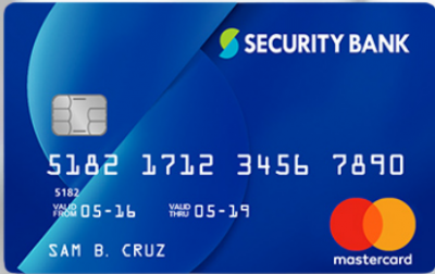 security bank credit card installment