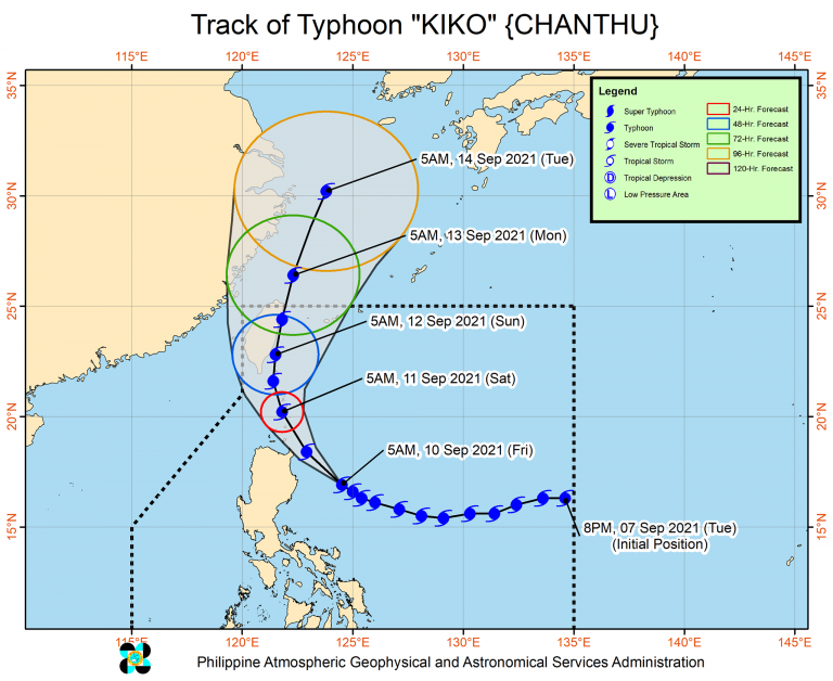 Signal No. 3 raised over Cagayan due to Typhoon Kiko