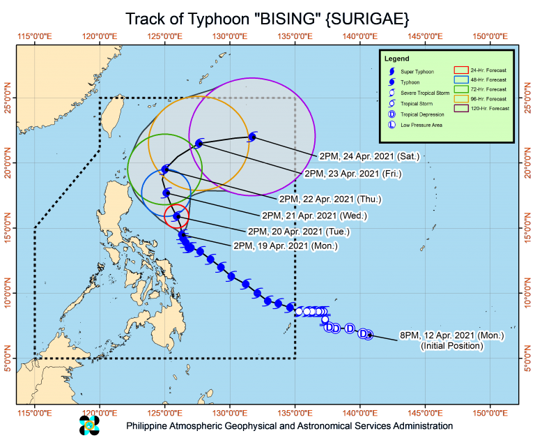 Signal no.2 raised over 6 provinces due to Typhoon Bising