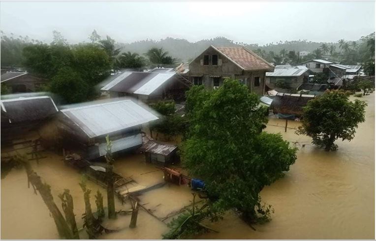 Some areas in Samar flooded due to Typhoon Bising