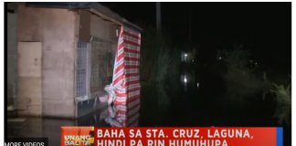 Sta. Cruz, Laguna remains flooded