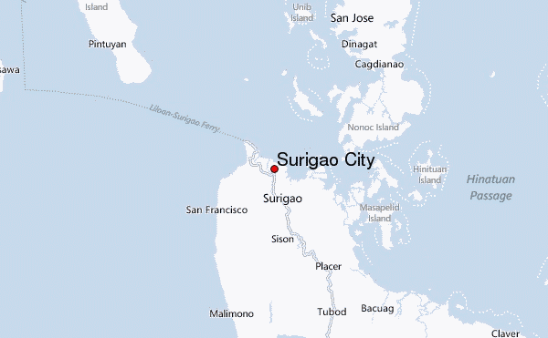 Surigao City Map, NPA Rebels Kidnap 3 cops