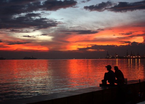 The Manila Bay sunset