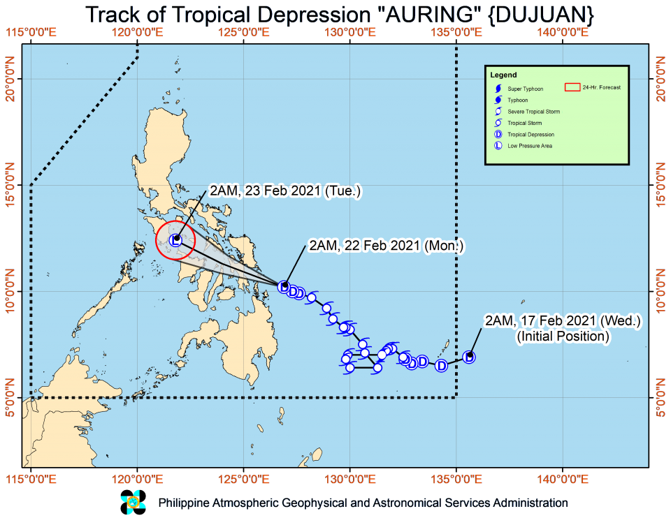 Tropical Depression Auring continues to weaken | PLN Media