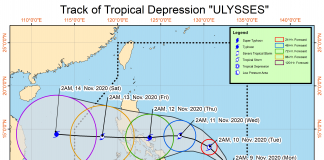Tropical Depression Ulysses enters as Tonyo exits PAR