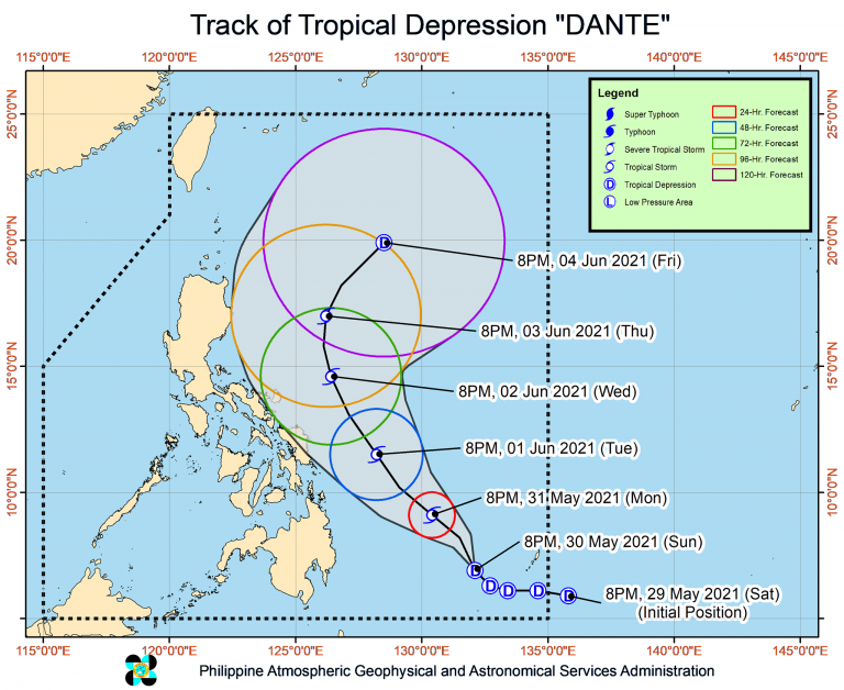 Tropical Storm Dante slightly intensifies