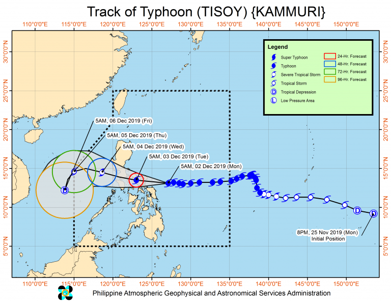 Tropical cyclone 'Tisoy' intensifies, signal no. 3 raised in Catanduanes