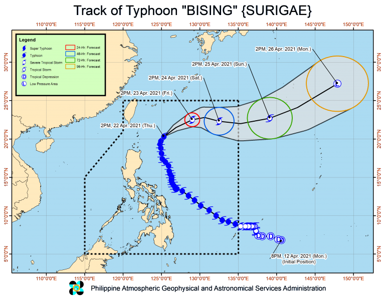 Typhoon Bising Pagasa update