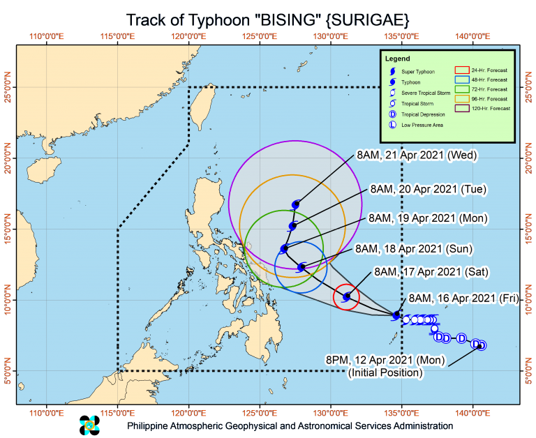 Typhoon Bising to affect Eastern Visayas and Bicol Region