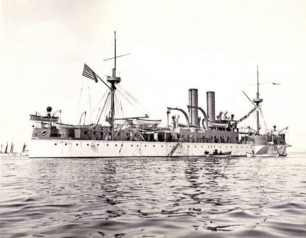 USS Maine, battleship that sunk in Havana harbor, February 15, 1898. FROM THE BANGOR DAILY NEWS FILES