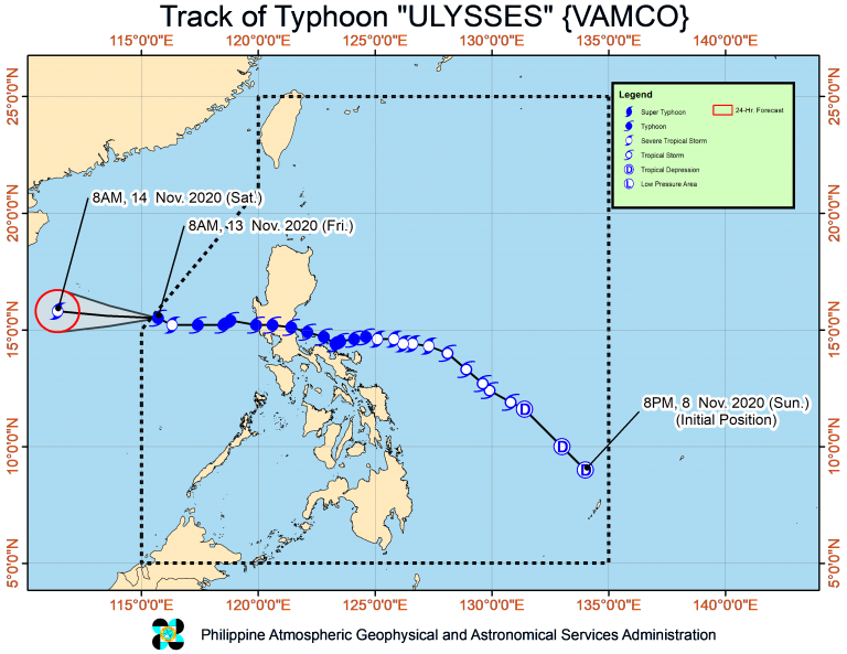 Ulysses re-intensifies into typhoon and exits PAR