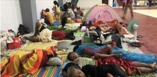 Vaccination of evacuees pushed