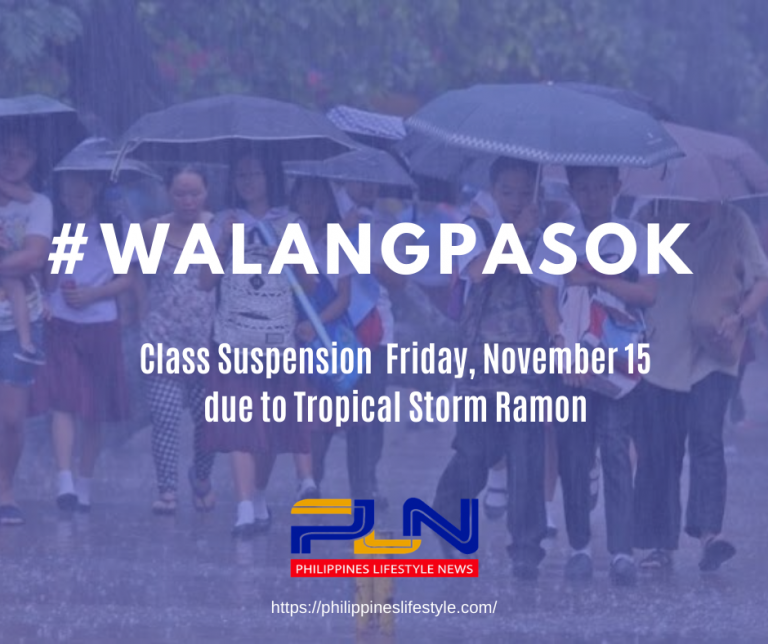 #WalangPasok Class suspension due to typhoon Ramon, Friday, November 15