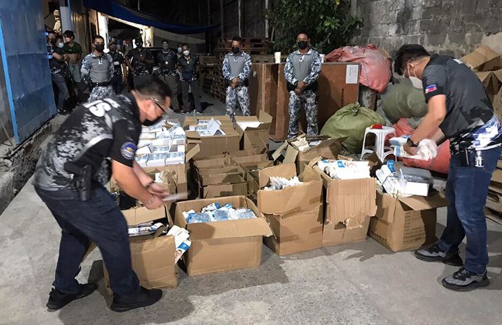 Warehouse of smuggled face shields raided by NBI, Customs