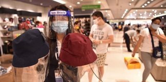 Wearing of face shield inside malls now required
