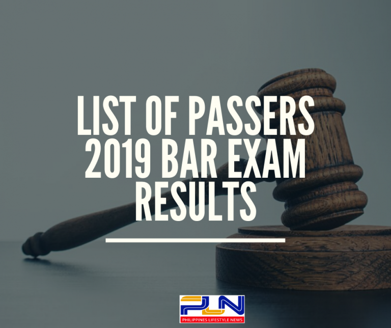 List of Passers 2019 Bar Exam Results