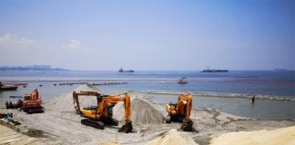 White sand project in Manila Bay
