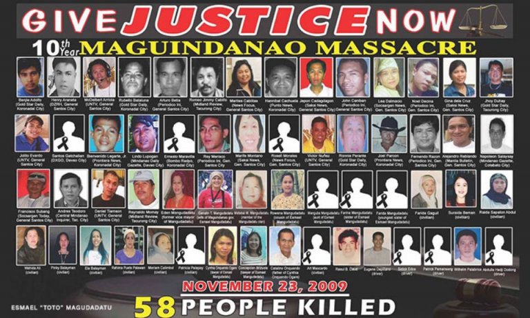 Who were the victims of Ampatuan massacre