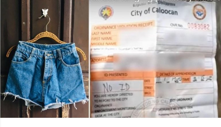 Woman issued a violation ticket for wearing shorts in Caloocan City
