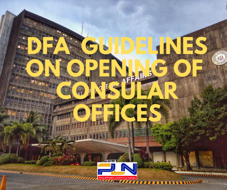 DFA New Normal Guidelines on Consular Offices
