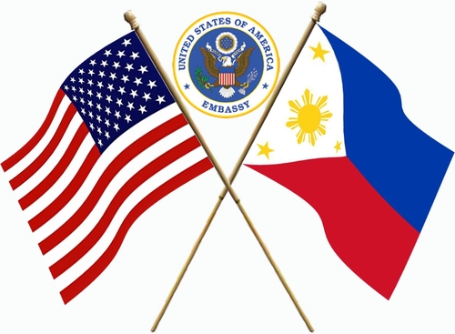 flags, US Embassy Manila, Ambassador Philip Goldberg, 