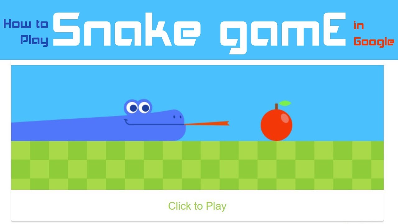 How To Play Snake For Free On Google